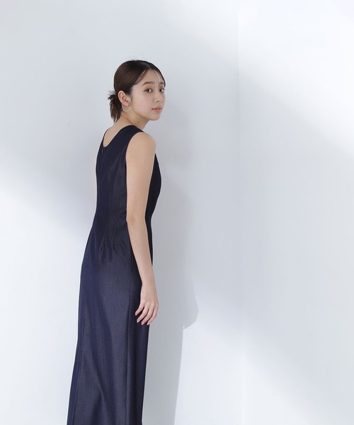 NATURAL BEAUTY BASIC ミニマルナローワンピース M NATURAL BEAUTY BASIC（ナチュラルビューティーベーシック）の