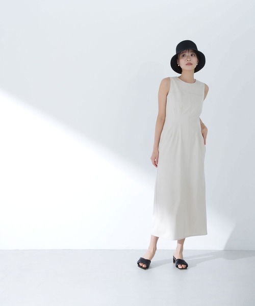 NATURAL BEAUTY BASIC ミニマルナローワンピース M NATURAL BEAUTY BASIC（ナチュラルビューティーベーシック）の