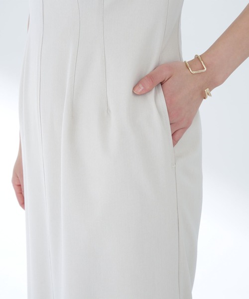 NATURAL BEAUTY BASIC ミニマルナローワンピース M NATURAL BEAUTY BASIC（ナチュラルビューティーベーシック）の
