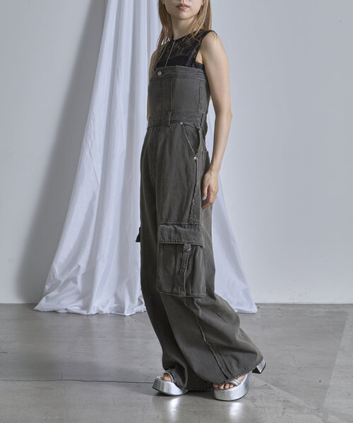 RAY CASSIN（レイカズン）の「デニムコンビネゾン（ワンピース・レディース・ブルー系その他4/グレー系その他/ベージュ系その他・1/0）」の7枚目の写真