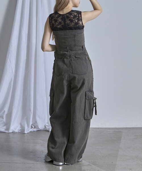 RAY CASSIN（レイカズン）の「デニムコンビネゾン（ワンピース・レディース・ブルー系その他4/グレー系その他/ベージュ系その他・1/0）」の8枚目の写真