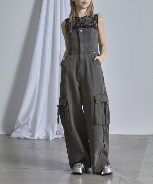 RAY CASSIN（レイカズン）の「デニムコンビネゾン（ワンピース・レディース・ブルー系その他4/グレー系その他/ベージュ系その他・1/0）」の10枚目の写真