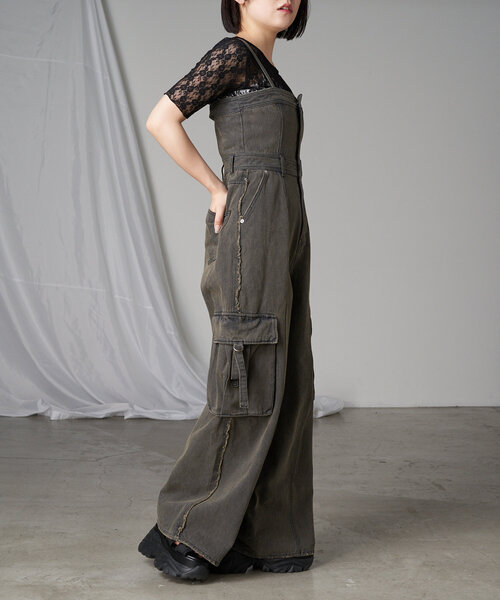 RAY CASSIN（レイカズン）の「デニムコンビネゾン（ワンピース・レディース・ブルー系その他4/グレー系その他/ベージュ系その他・1/0）」の13枚目の写真