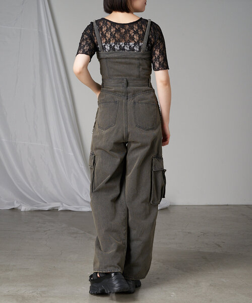 RAY CASSIN（レイカズン）の「デニムコンビネゾン（ワンピース・レディース・ブルー系その他4/グレー系その他/ベージュ系その他・1/0）」の14枚目の写真