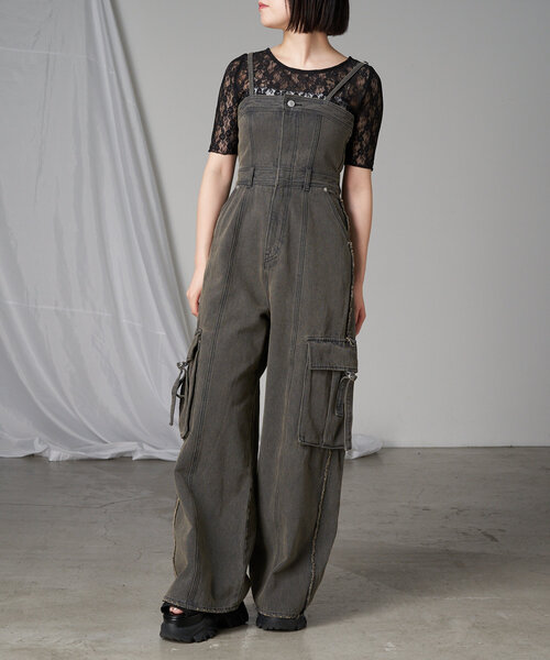 RAY CASSIN（レイカズン）の「デニムコンビネゾン（ワンピース・レディース・ブルー系その他4/グレー系その他/ベージュ系その他・1/0）」の15枚目の写真