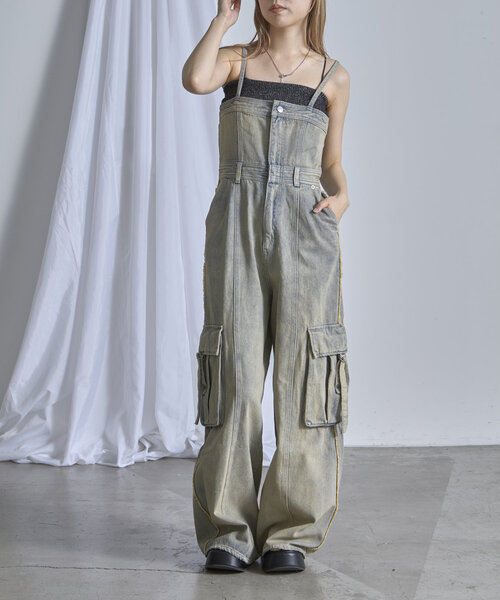 RAY CASSIN（レイカズン）の「デニムコンビネゾン（ワンピース・レディース・ブルー系その他4/グレー系その他/ベージュ系その他・1/0）」の20枚目の写真