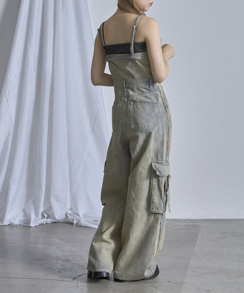 RAY CASSIN（レイカズン）の「デニムコンビネゾン（ワンピース・レディース・ブルー系その他4/グレー系その他/ベージュ系その他・1/0）」の22枚目の写真