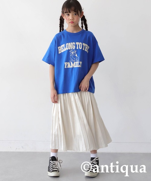 antiqua（アンティカ）の「ブルドックロゴTシャツ（Tシャツ/カットソー・キッズ・スミクロ/ブルー/ブラック/ホワイト・140/150/160）」の17枚目の写真