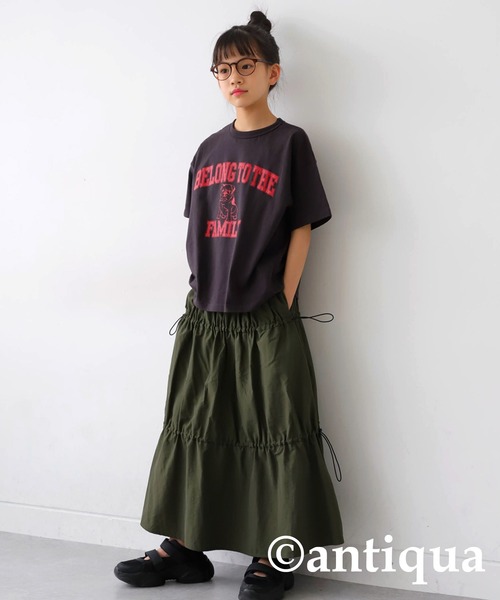antiqua（アンティカ）の「ブルドックロゴTシャツ（Tシャツ/カットソー・キッズ・スミクロ/ブルー/ブラック/ホワイト・140/150/160）」の11枚目の写真