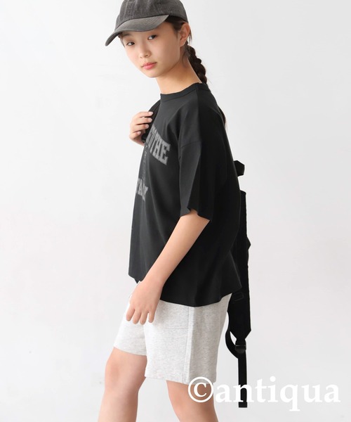 antiqua（アンティカ）の「ブルドックロゴTシャツ（Tシャツ/カットソー・キッズ・スミクロ/ブルー/ブラック/ホワイト・140/150/160）」の5枚目の写真