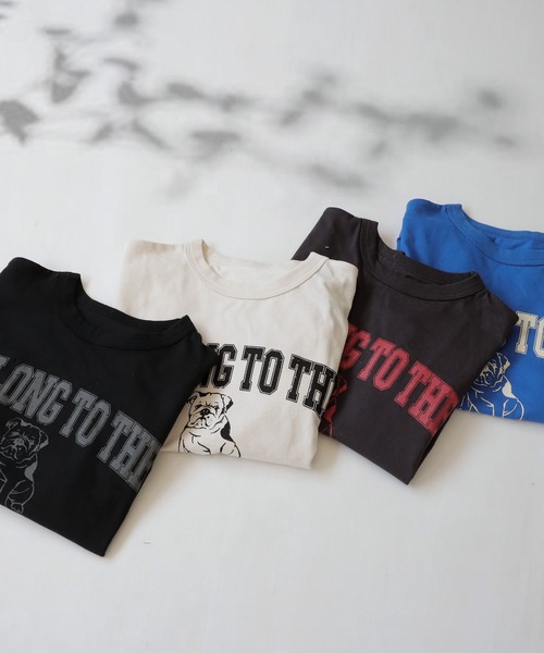 antiqua（アンティカ）の「ブルドックロゴTシャツ（Tシャツ/カットソー・キッズ・スミクロ/ブルー/ブラック/ホワイト・140/150/160）」の22枚目の写真