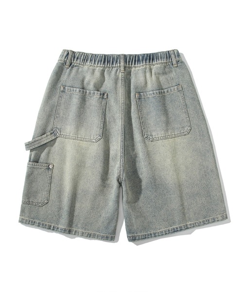 HOOK(フック)の「HOOK -select- ウォッシュデニムハーフパンツ (SS)(デニムパンツ・メンズ・ブルー・M/L/XL)」の4枚目の写真