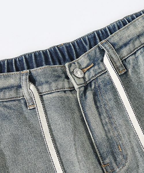 HOOK(フック)の「HOOK -select- ウォッシュデニムハーフパンツ (SS)(デニムパンツ・メンズ・ブルー・M/L/XL)」の7枚目の写真