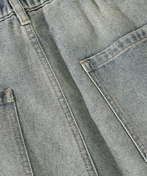 HOOK(フック)の「HOOK -select- ウォッシュデニムハーフパンツ (SS)(デニムパンツ・メンズ・ブルー・M/L/XL)」の8枚目の写真