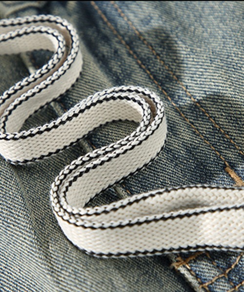 HOOK(フック)の「HOOK -select- ウォッシュデニムハーフパンツ (SS)(デニムパンツ・メンズ・ブルー・M/L/XL)」の11枚目の写真