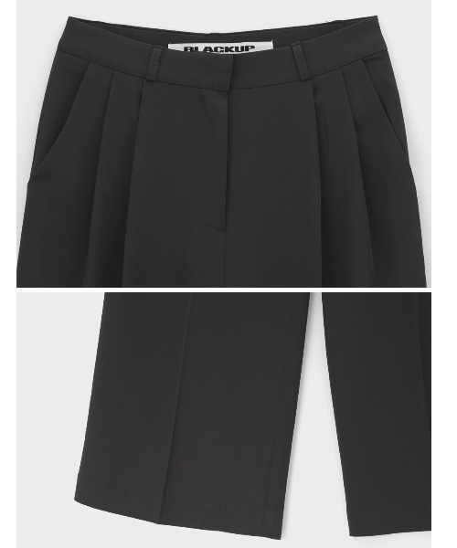 BLACKUP（ブラックアップ）の「[MADE] リンドンサマーツータックワイドスラックス（スラックス・レディース・チャコール/ブラック・LARGE/MEDIUM/SMALL）」の13枚目の写真