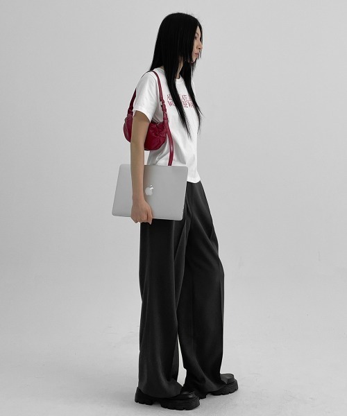 BLACKUP（ブラックアップ）の「[MADE] リンドンサマーツータックワイドスラックス（スラックス・レディース・チャコール/ブラック・LARGE/MEDIUM/SMALL）」の8枚目の写真