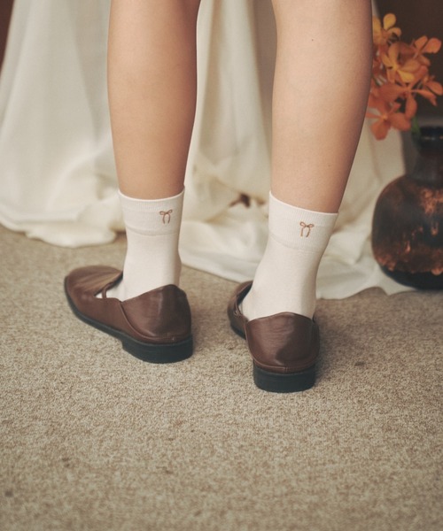 moi tytto(モイテュット)の「ワンポイント刺繍ソックス3足セット(ソックス/靴下・レディース・その他・FREE)」の4枚目の写真