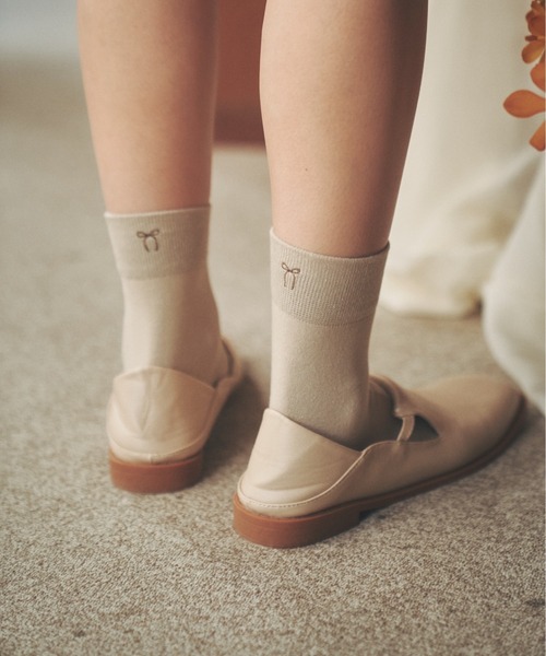 moi tytto(モイテュット)の「ワンポイント刺繍ソックス3足セット(ソックス/靴下・レディース・その他・FREE)」の5枚目の写真