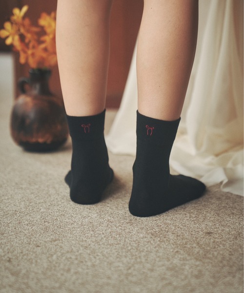 moi tytto(モイテュット)の「ワンポイント刺繍ソックス3足セット(ソックス/靴下・レディース・その他・FREE)」の8枚目の写真