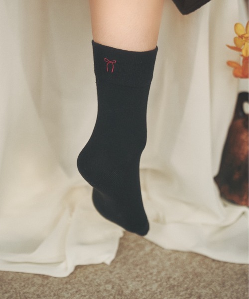 moi tytto(モイテュット)の「ワンポイント刺繍ソックス3足セット(ソックス/靴下・レディース・その他・FREE)」の7枚目の写真