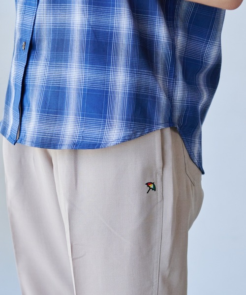 Arnold Palmer（アーノルドパーマー）の「ヴィンテージチェック 半袖 シャツ（シャツ/ブラウス・レディース・グリーン/ブラウン/ネイビー・S/M/L）」の7枚目の写真