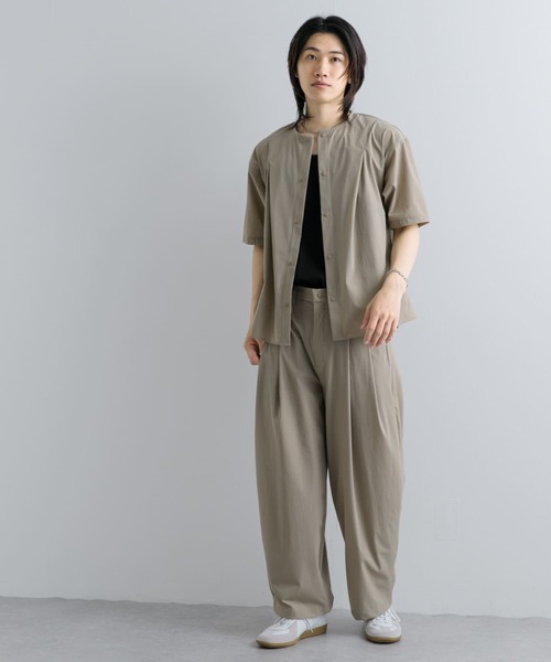 Uiscel（ユイセル）の「Uiscel　4WAYストレッチ2タックワイドパンツ（その他パンツ・メンズ・チャコールグレー/ベージュ・MEDIUM/LARGE）」の17枚目の写真