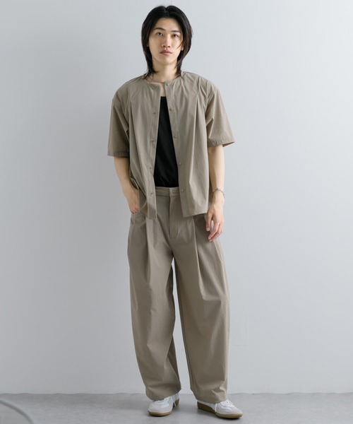 Uiscel（ユイセル）の「Uiscel　4WAYストレッチ2タックワイドパンツ（その他パンツ・メンズ・チャコールグレー/ベージュ・MEDIUM/LARGE）」の18枚目の写真