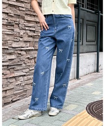 3.3 Field Trip | 3.3 Field Trip/プリントリボンデニム(デニムパンツ)