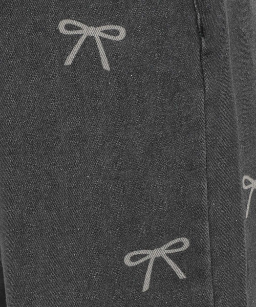 3.3 Field Trip （3.3フィールドトリップ）の「3.3 Field Trip／プリントリボンデニム（デニムパンツ・レディース・ブラック/ブルー・FREE）」の11枚目の写真