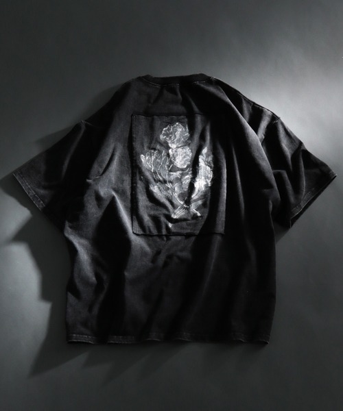 HARE（ハレ）の「ヴィンテージライクプリントカットソー(HARE)（Tシャツ/カットソー・メンズ・ブラック/パープル/グレー・MEDIUM/SMALL）」の2枚目の写真