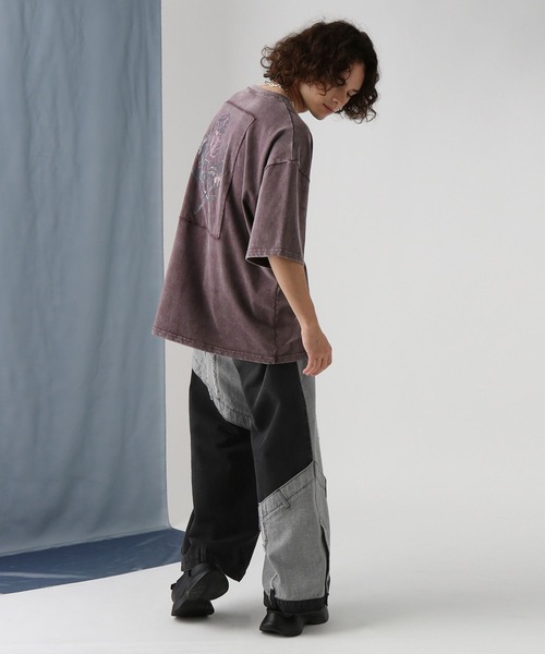 HARE（ハレ）の「ヴィンテージライクプリントカットソー(HARE)（Tシャツ/カットソー・メンズ・ブラック/パープル/グレー・MEDIUM/SMALL）」の20枚目の写真