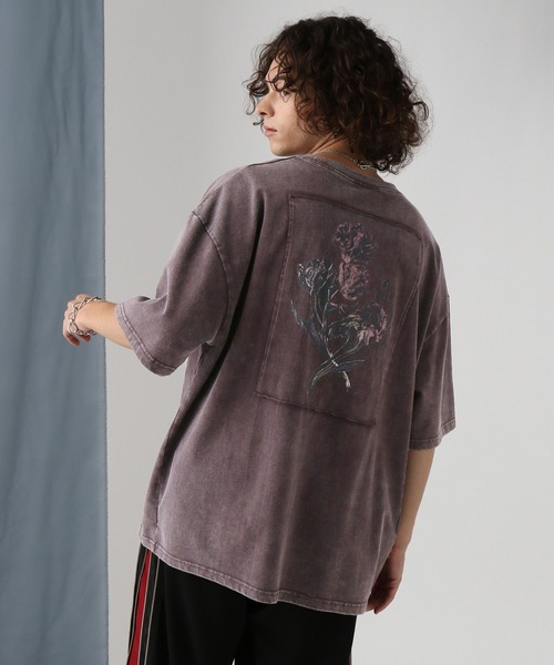 HARE（ハレ）の「ヴィンテージライクプリントカットソー(HARE)（Tシャツ/カットソー・メンズ・ブラック/パープル/グレー・MEDIUM/SMALL）」の18枚目の写真