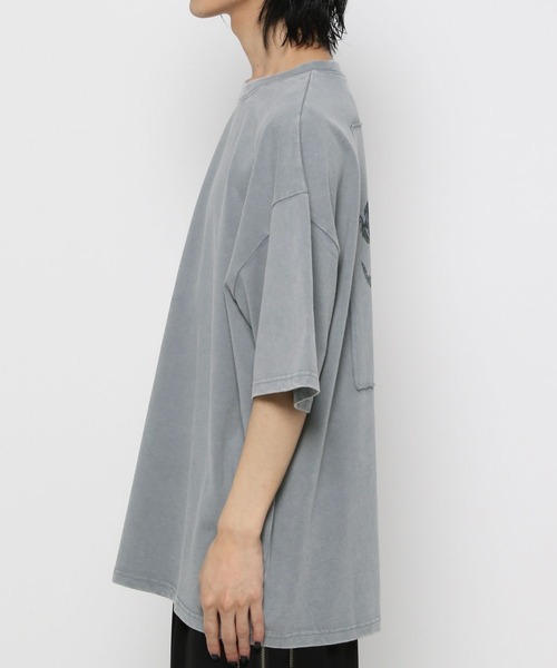 HARE（ハレ）の「ヴィンテージライクプリントカットソー(HARE)（Tシャツ/カットソー・メンズ・ブラック/パープル/グレー・MEDIUM/SMALL）」の16枚目の写真