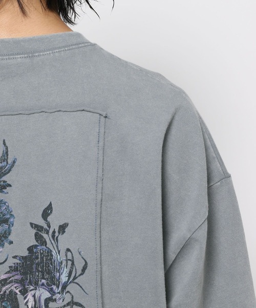 HARE（ハレ）の「ヴィンテージライクプリントカットソー(HARE)（Tシャツ/カットソー・メンズ・ブラック/パープル/グレー・MEDIUM/SMALL）」の10枚目の写真