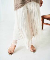 le.coeur blanc | レースプリーツロングスカート(スカート)
