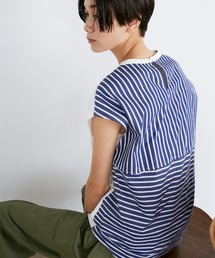 ストライプドッキングプルオーバー
