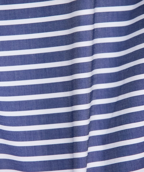 YVON（イヴォン）の「ストライプドッキングプルオーバー（Tシャツ/カットソー・レディース・ネイビー/ダークネイビー/オフホワイト・9号）」の18枚目の写真