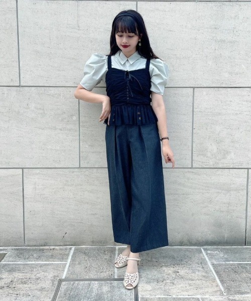 an another angelus（アンアナザーアンジェラス）の「レースアップチュールビスチェ/ananotherangelus（キャミソール・レディース・ライトグレー/ピンク/ブラック・FREE）」の13枚目の写真