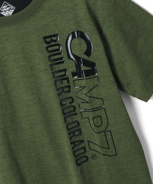 CAMP7（キャンプセブン）の「CAMP7(キャンプ7)【水陸両用】ビッグロゴプリントTシャツ（Tシャツ/カットソー・キッズ・ブラック/カーキブラウン・120/130/140/150/160）」の15枚目の写真