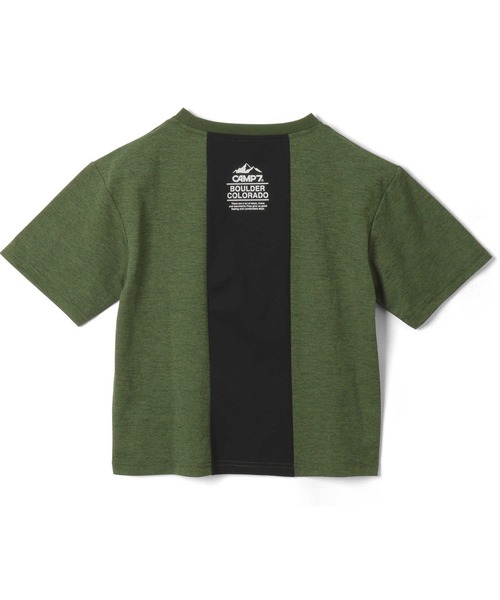 CAMP7（キャンプセブン）の「CAMP7(キャンプ7)【水陸両用】ビッグロゴプリントTシャツ（Tシャツ/カットソー・キッズ・ブラック/カーキブラウン・120/130/140/150/160）」の11枚目の写真