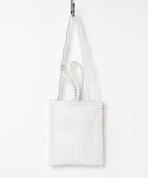 MAISON mou（メゾンムー）の「【Swaraj/スワラージ】手編みメッシュレザー2WAY mini BAG（牛革）（ハンドバッグ）」