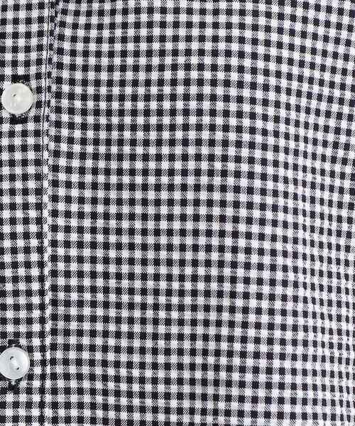 grove（グローブ）の「◆サッカーギンガムスキッパーシャツ（シャツ/ブラウス・レディース・ブラック系1/スミクロ/ブルーグリーン・02/03/05/04/01）」の18枚目の写真