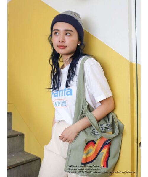 Ungrid（アングリッド）の「ボーダーニット帽（ニットキャップ/ビーニー・レディース・ネイビー/グリーン/ボルドー・FREE）」の4枚目の写真