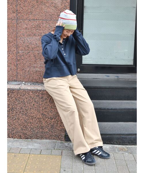 Ungrid（アングリッド）の「ボーダーニット帽（ニットキャップ/ビーニー・レディース・ネイビー/グリーン/ボルドー・FREE）」の14枚目の写真