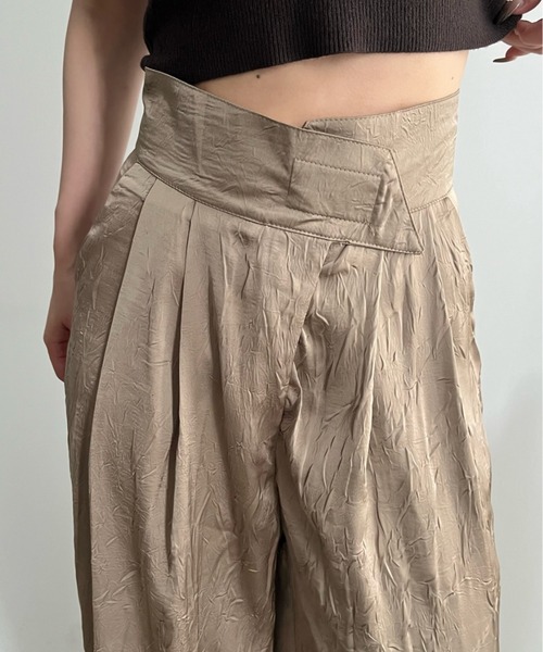 bita.（ビタ）の「アシンメトリーワッシャーワイドパンツ（スラックス・レディース・ベージュ/ブラック・SMALL/MEDIUM/LARGE）」の21枚目の写真