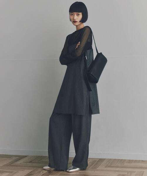 N.（N. Natural Beauty Basic）（エヌエヌナチュラルビューティーベーシック）の「◆ベルトショルダーフラップバッグ（ショルダーバッグ・レディース・イエロー/ブラック・ﾌﾘ-）」の10枚目の写真