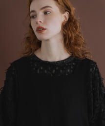 WHYTO.（ホワイト）の「「WHYTO./ホワイト」ジャカードボリュームブラウス（シャツ/ブラウス）」