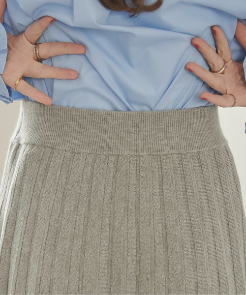 ANGIE（アンジー）の「ニットプリーツスカート（スカート・レディース・ブラック/ブラック系その他/杢グレー/レッド・FREE）」の14枚目の写真