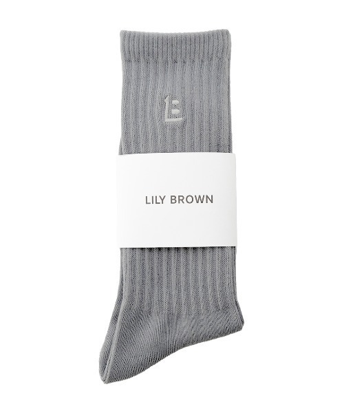 LILY BROWN(リリーブラウン)の「モノグラムソックス(ソックス/靴下・レディース・ブルー/ゴールド/ブラック/グレー/ホワイト・FREE)」の8枚目の写真